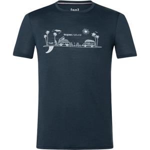 SUPER.NATURAL T-Shirt für Herren, Merino ALL ON BOARD Surf Motiv, atmungsaktiv