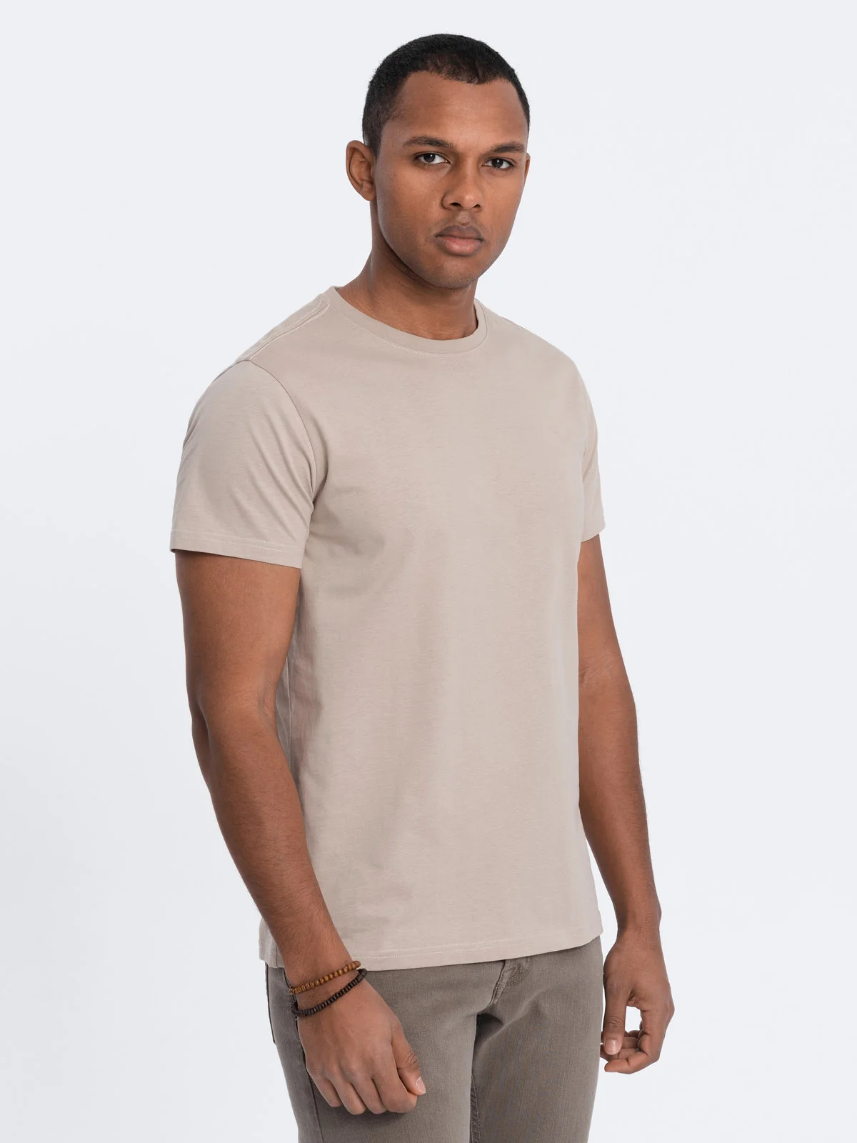 Ombre T-shirt heren warm grijs vidalgo