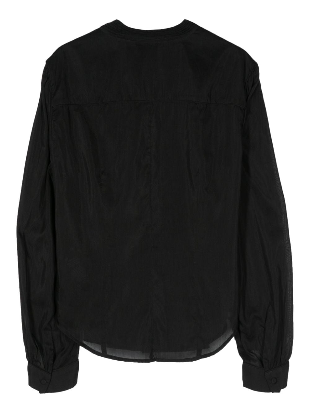 ISABEL MARANT Amel pleated blouse - Zwart