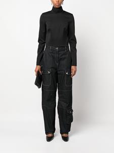 MM6 Maison Margiela Blouse met hoge hals - Zwart