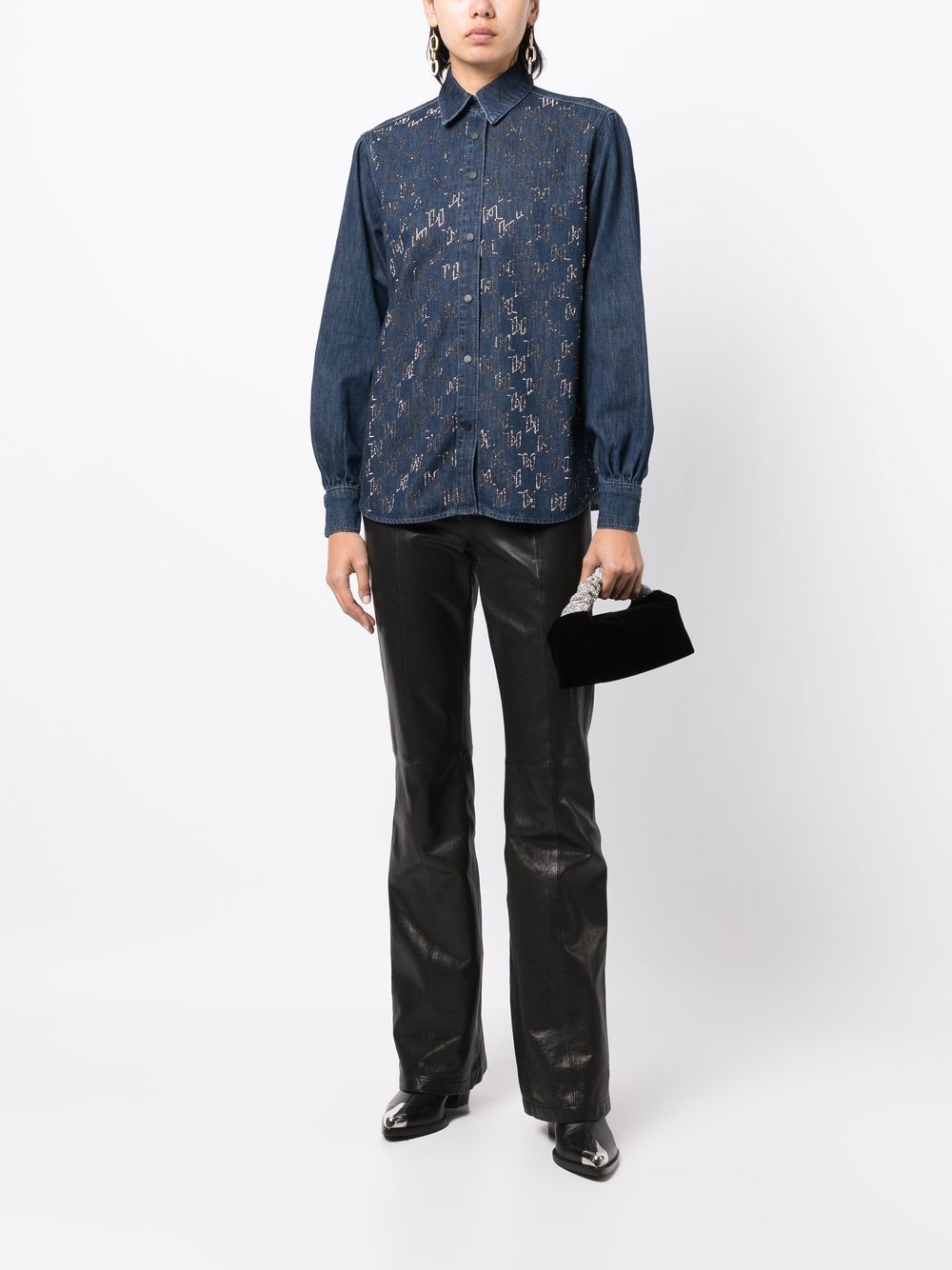 Karl Lagerfeld Denim blouse - Blauw