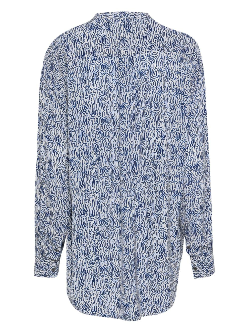 MARANT ÉTOILE Catchell abstract-print shirt - Blauw
