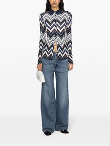 Missoni Blouse met zigzagpatroon - Blauw