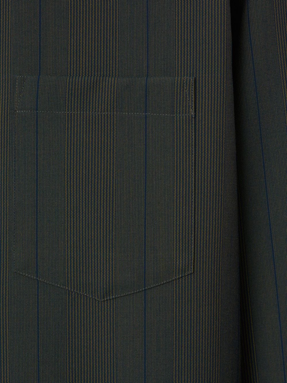 Burberry striped wool shirt - Zwart
