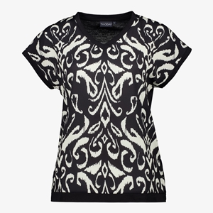 TwoDay dames T-shirt zwart met paisley print