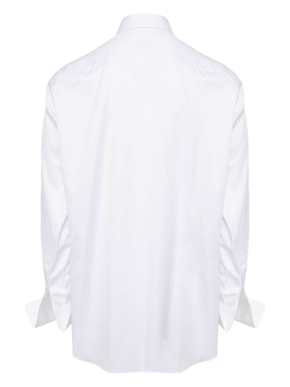 Brioni long-sleeve cotton shirt - Wit