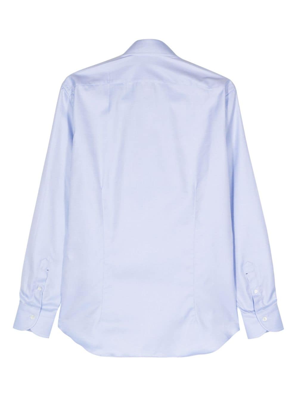 Mazzarelli twill-weave cotton shirt - Blauw