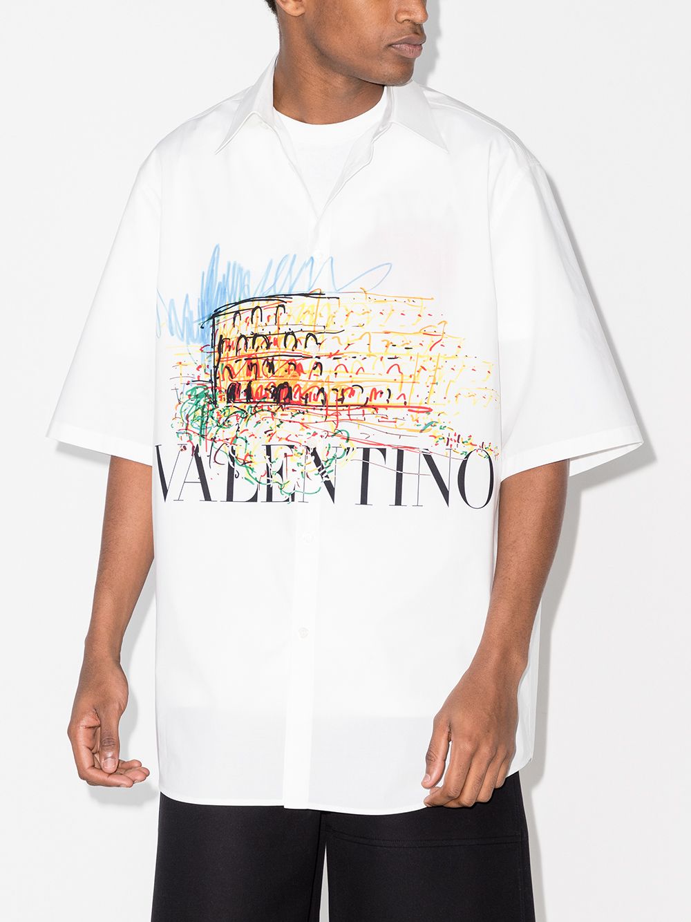 Valentino Garavani Overhemd met print - Wit