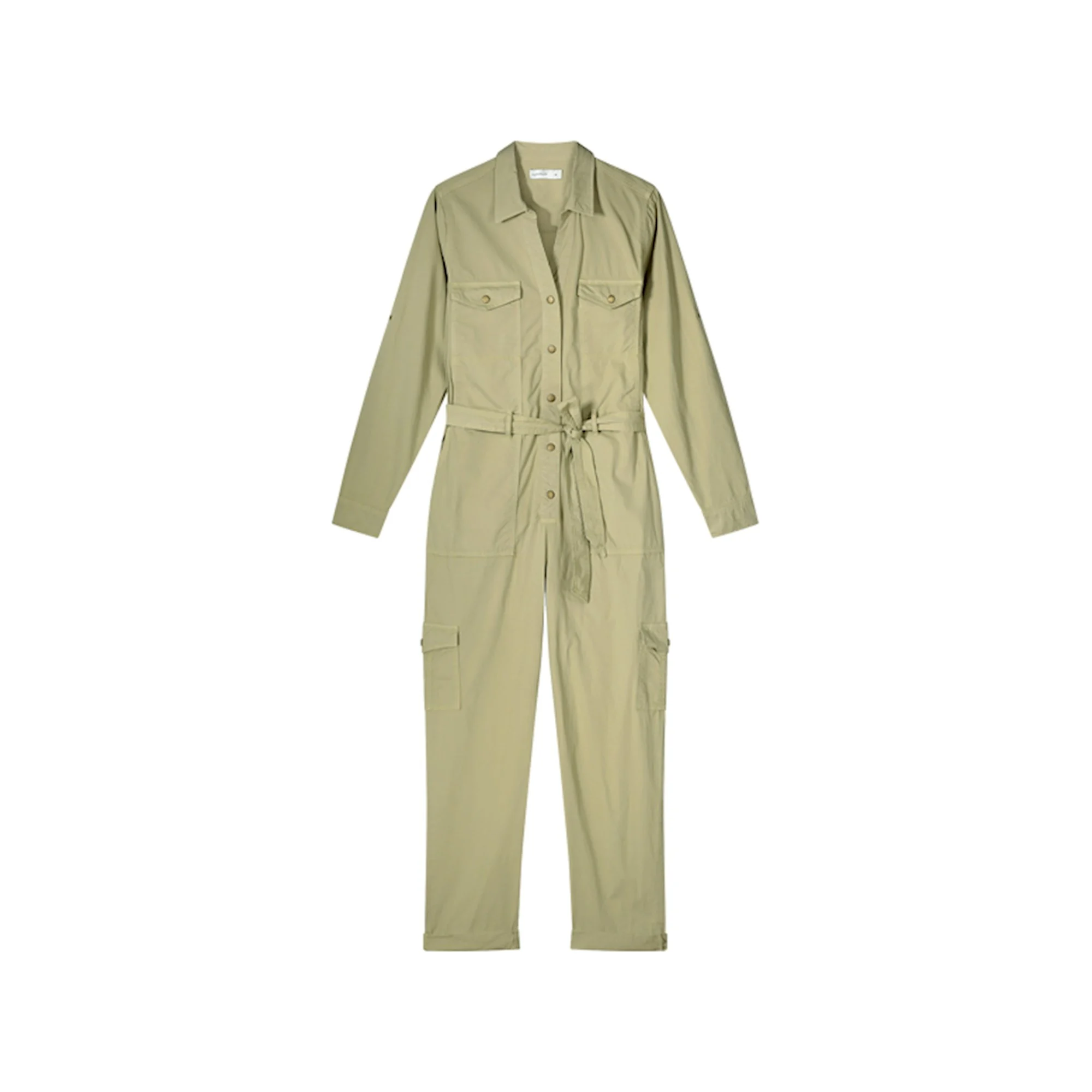 Summum 4s2577-11668 616 jumpsuit crispy cotton greenlentil