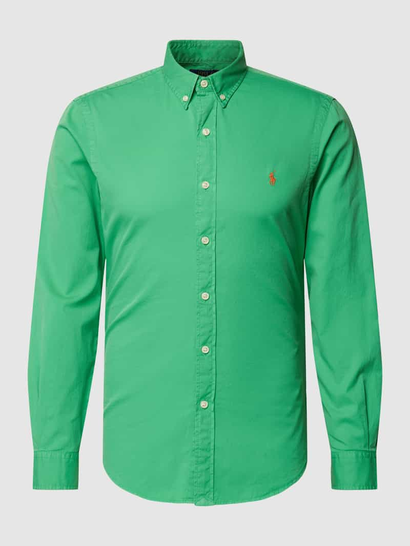 Polo Ralph Lauren Slim fit vrijetijdsoverhemd met labelstitching