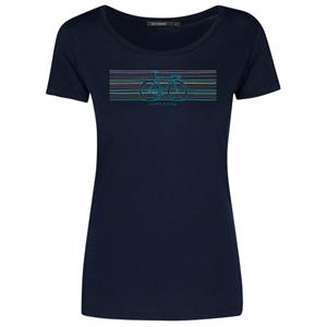 GreenBomb  Women's Bike Fun Loves - T-Shirts - T-shirt, blauw