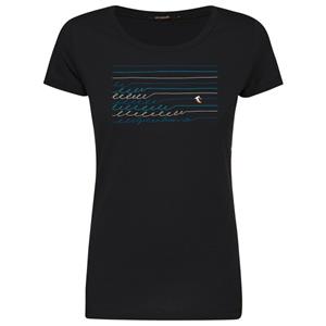 GreenBomb T-Shirt GREENBOMB Bio-Damen-T-Shirt 'Pen Surf' mit Rundhal