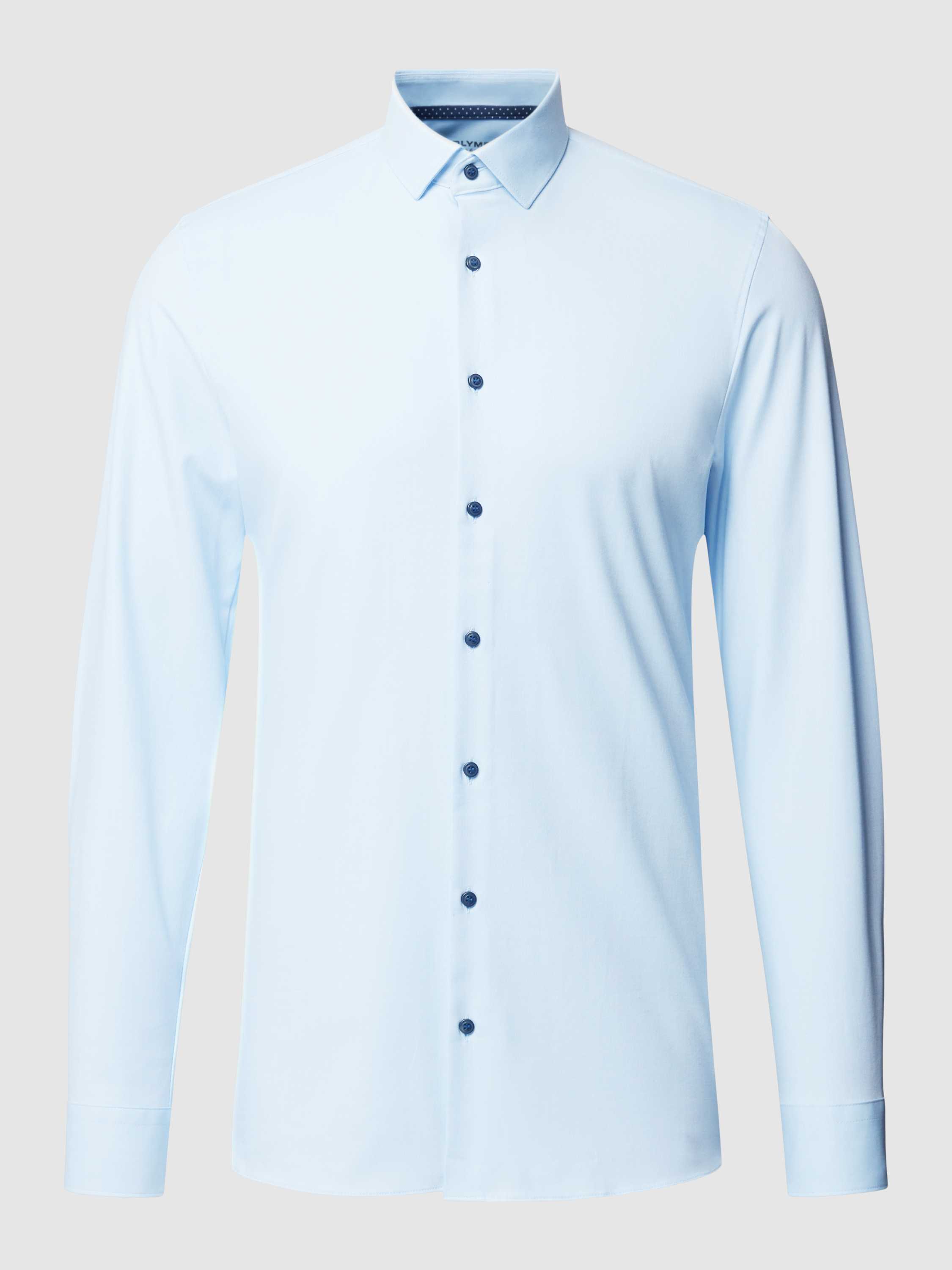 OLYMP No. Six Super slim zakelijk overhemd met new-kentkraag