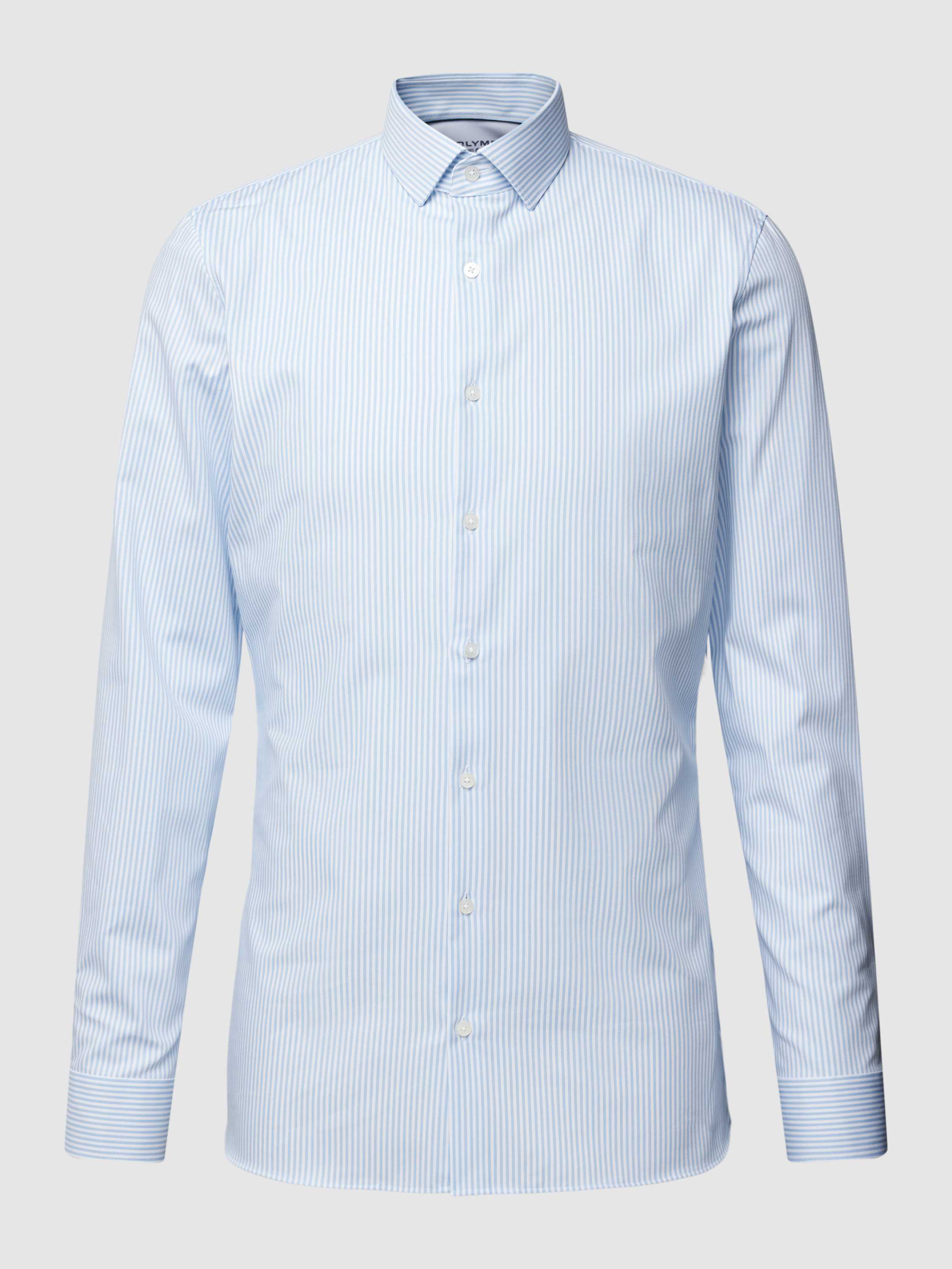 OLYMP No. Six Dynamic flex shirt van 24/Seven Super slim fit zakelijk overhemd van twill
