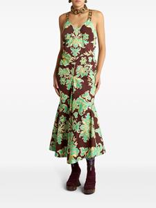 ETRO Maxi-jurk met paisley-print - Bruin