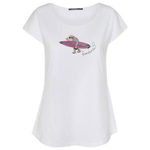 GreenBomb  Women's Animal Sloth Beach Cool - T-Shirts - T-shirt, wit