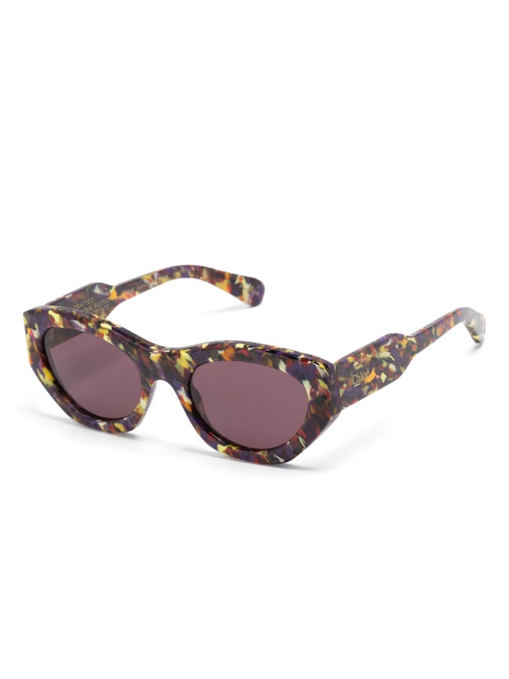 Chloé Eyewear Gayia zonnebril met cat-eye montuur - Geel