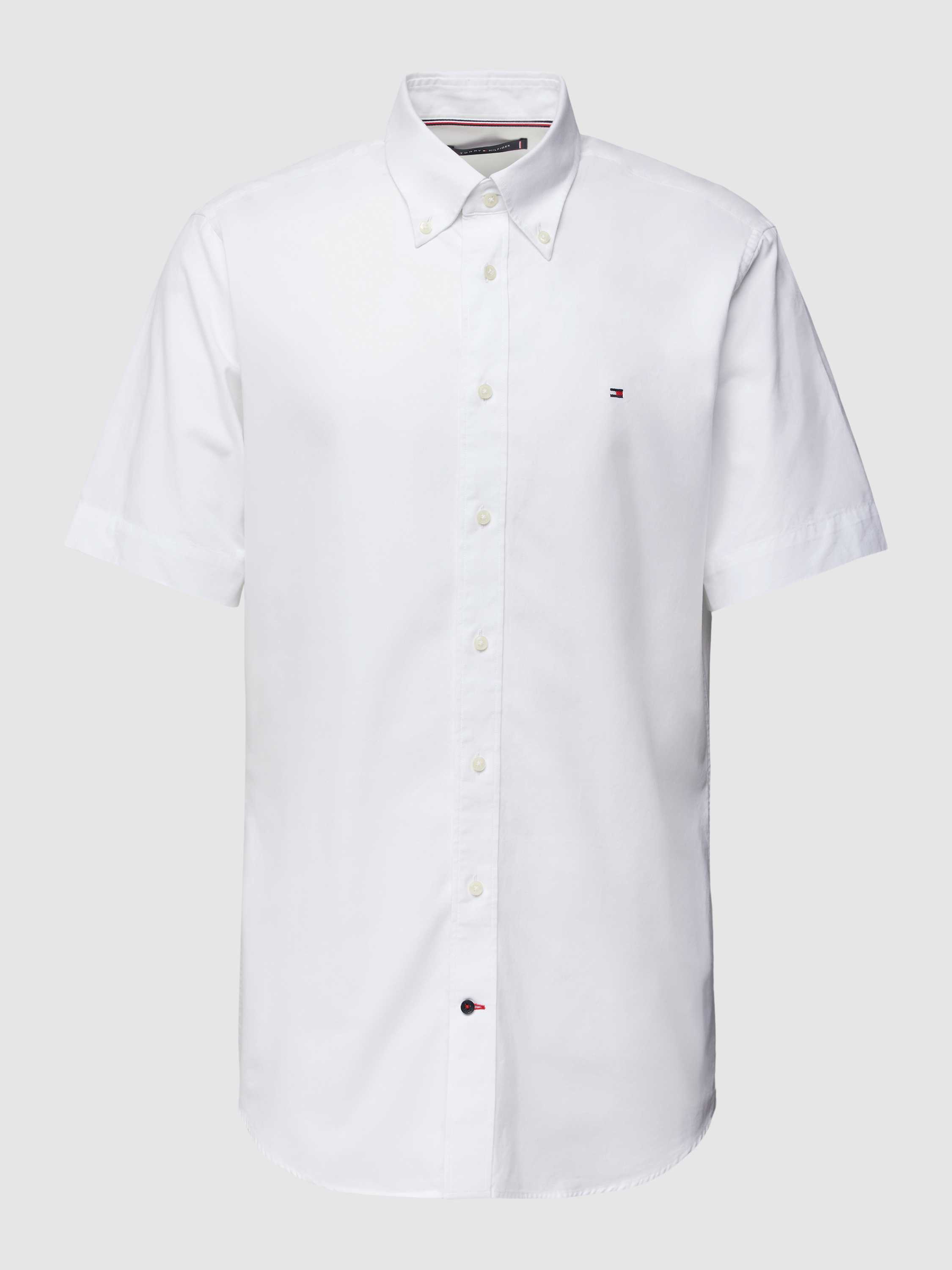 Tommy Hilfiger Regular fit zakelijk overhemd met labelstitching