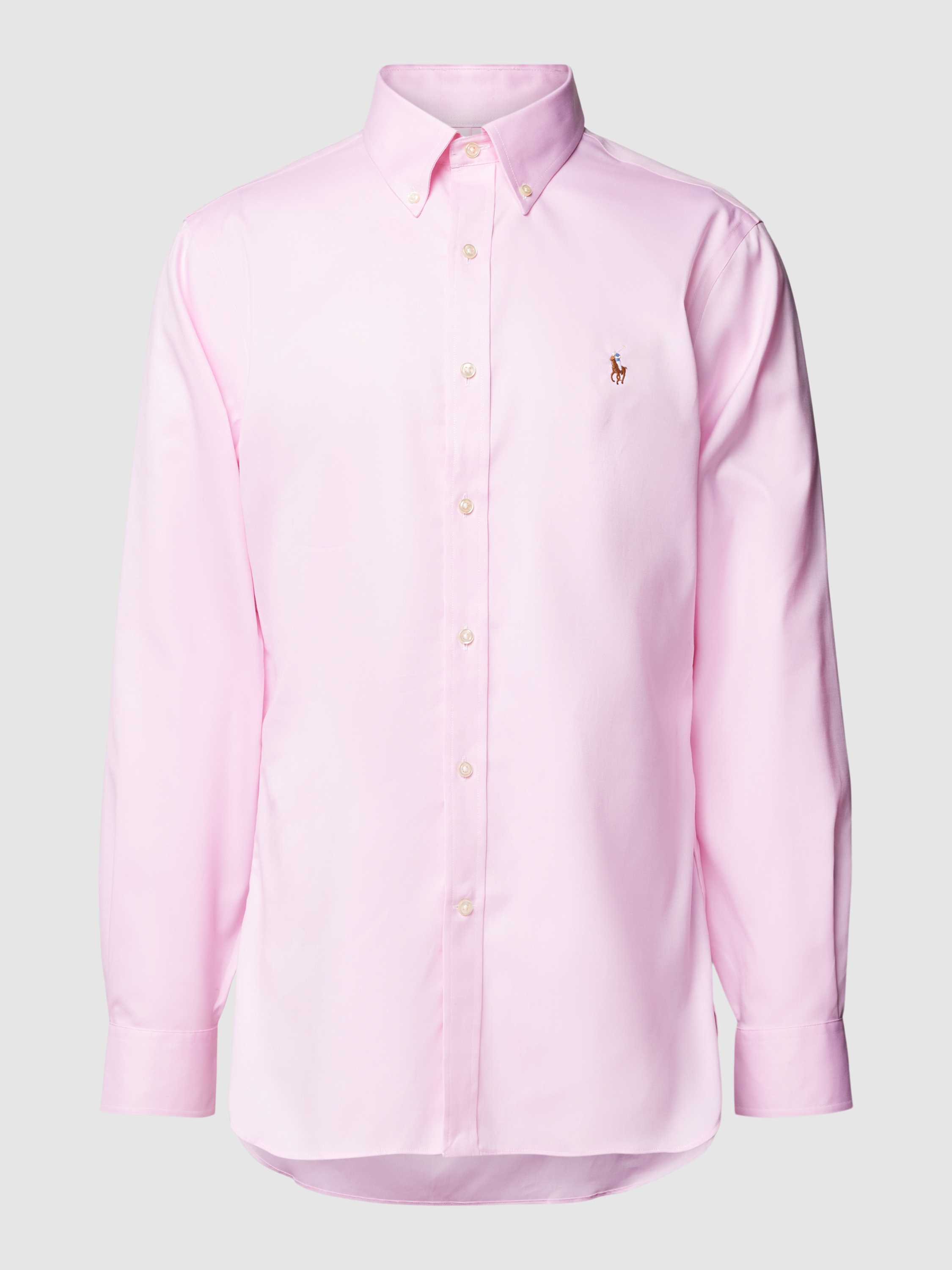 Polo Ralph Lauren Slim fit zakelijk overhemd met labelstitching