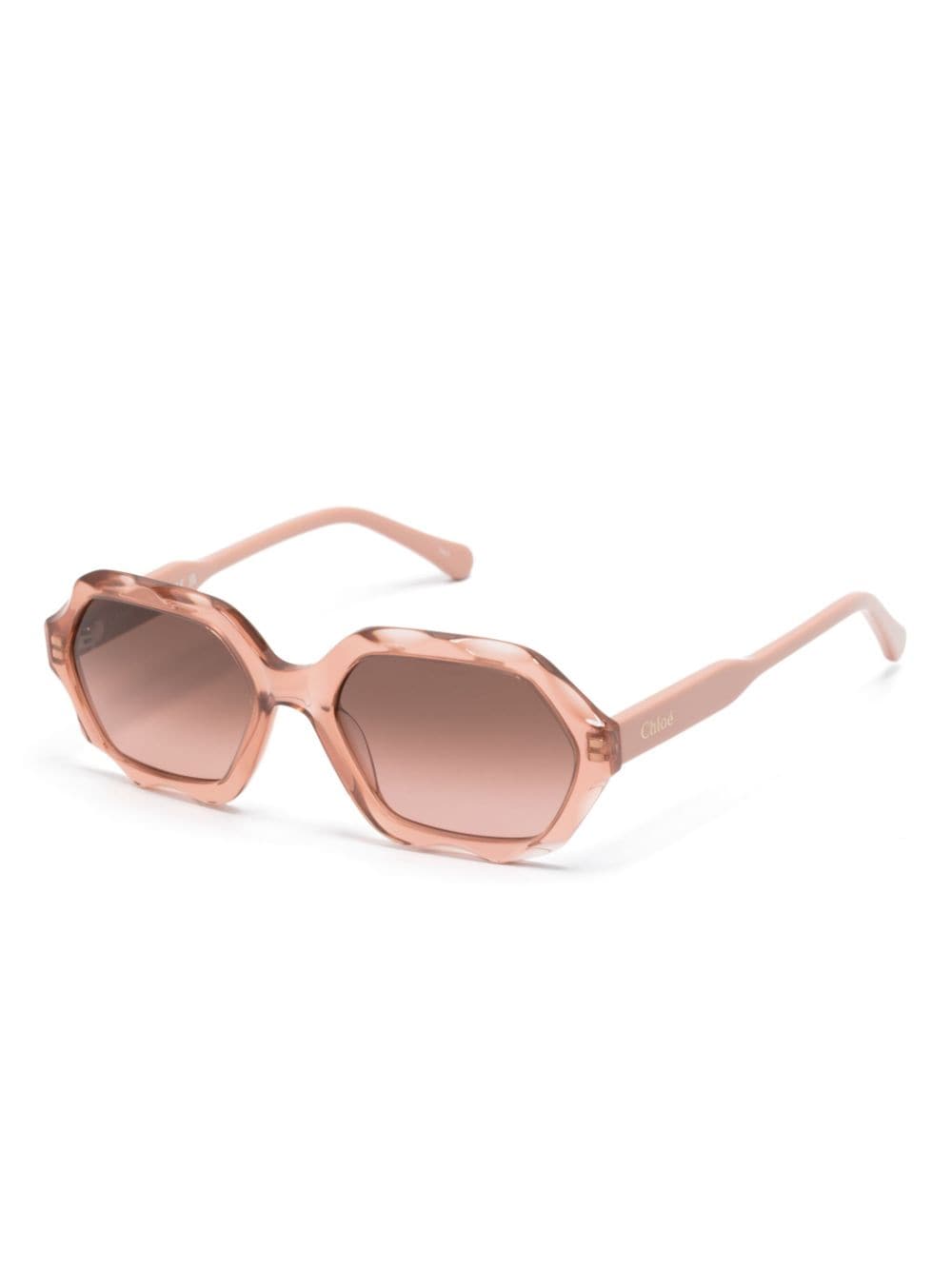 Chloé Eyewear Olivia zonnebril met ovaal montuur - Roze