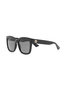 Gucci Eyewear Zonnebril met oversized montuur - Zwart