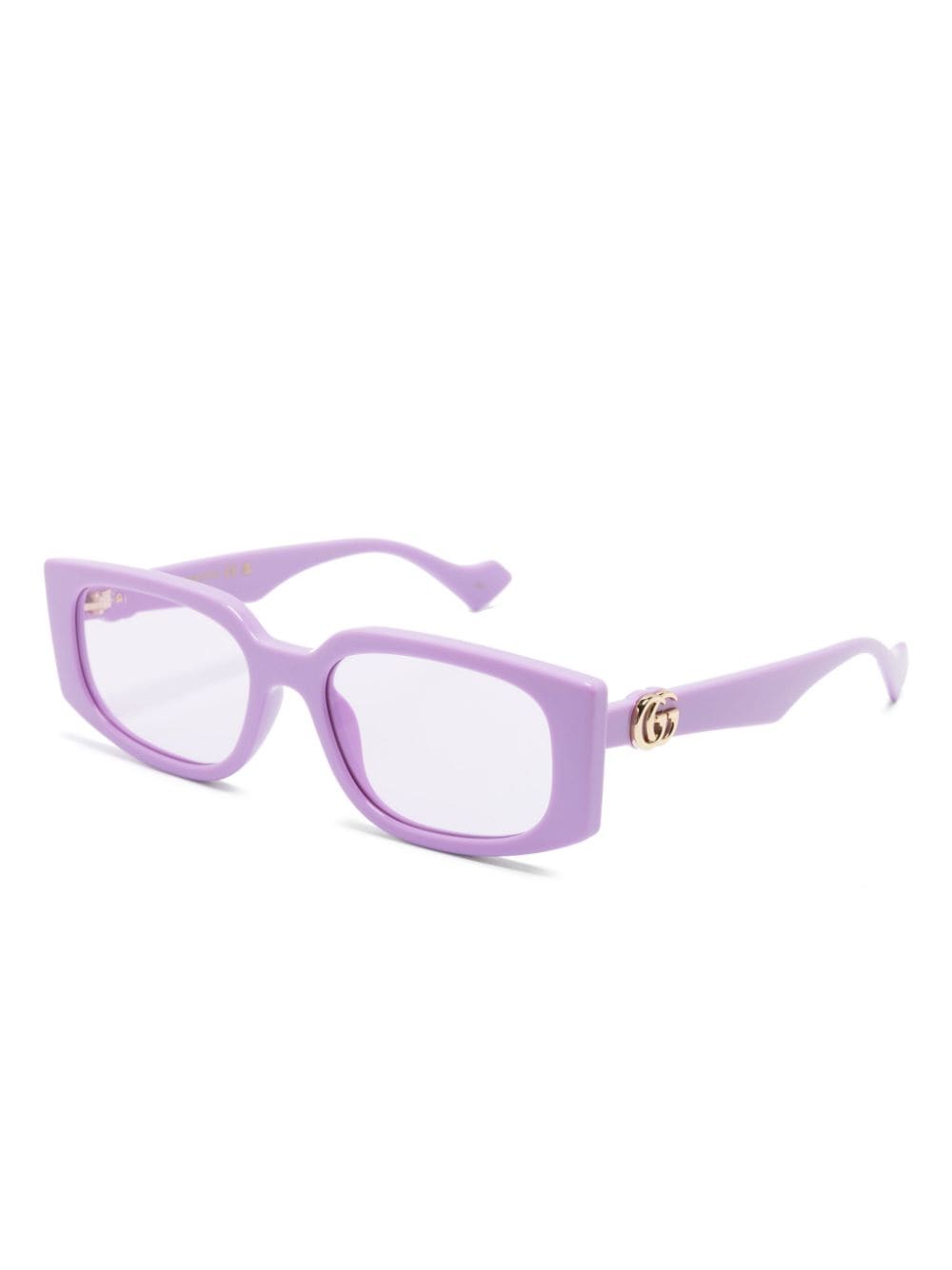 Gucci Eyewear Double G rectangle-frame sunglasses - Paars