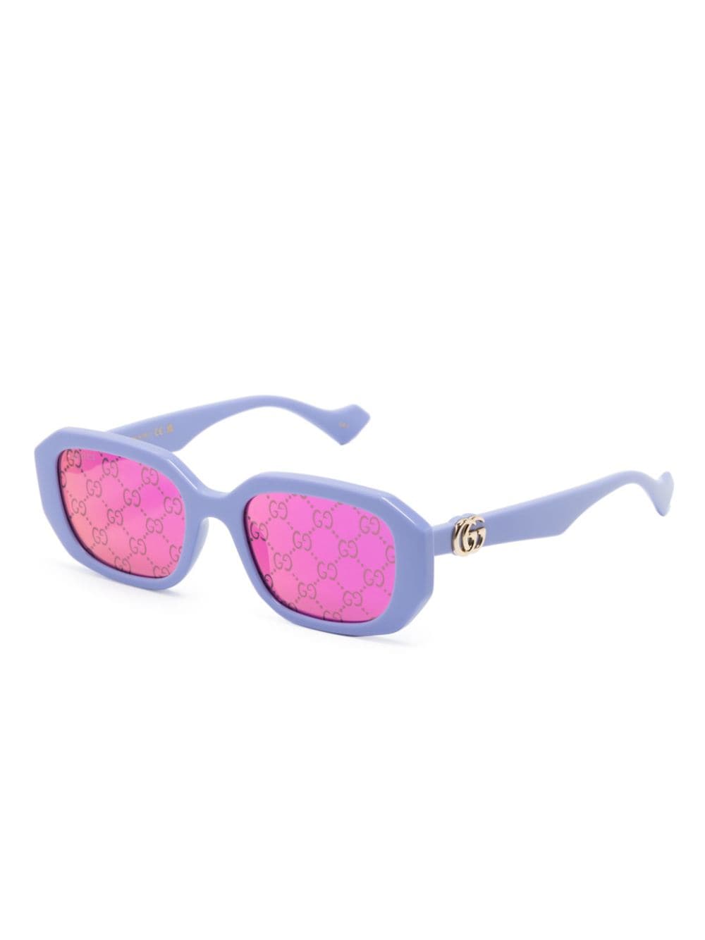 Gucci Eyewear GG1535S zonnebril met rond montuur - Paars