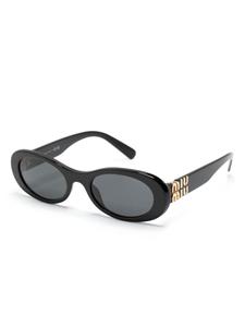 Miu Miu Eyewear Miu Glimpse oval-frame sunglasses - Zwart