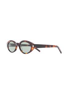 Saint Laurent Eyewear Bril met schildpadschild design - Bruin