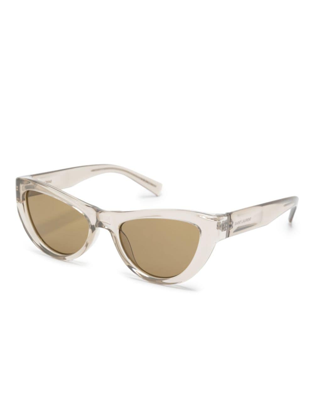 Saint Laurent Eyewear 676 cat-eye sunglasses - Beige
