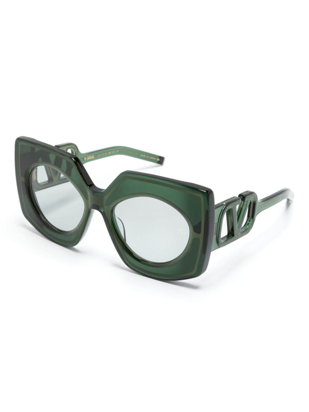 Valentino Eyewear V-Soul oversize-frame sunglasses - Goud