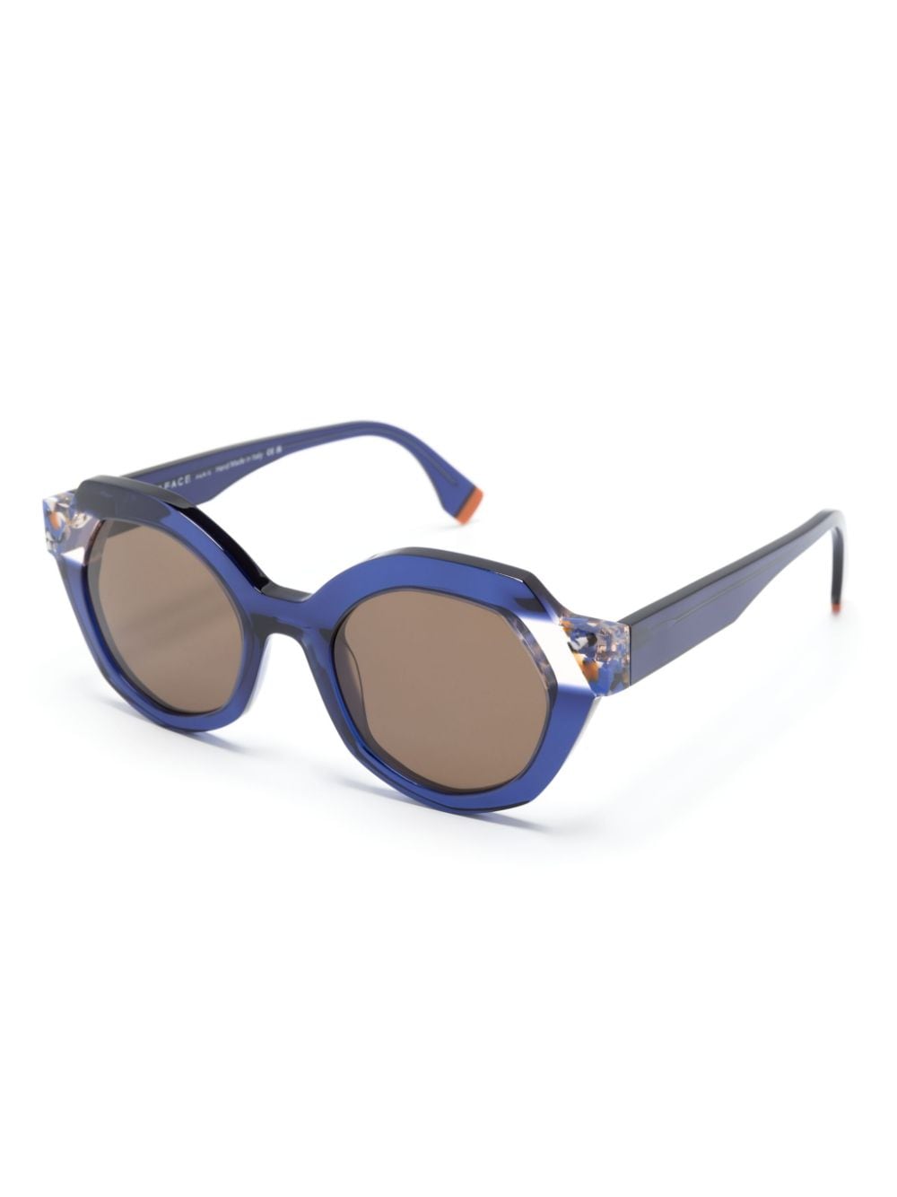Face À Face geometric-frame sunglasses - Blauw