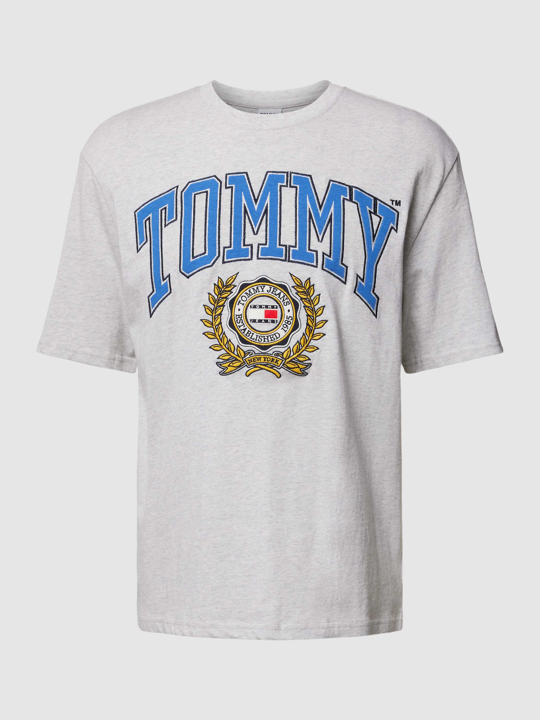 Tommy Jeans T-shirt van katoen met labeldetails
