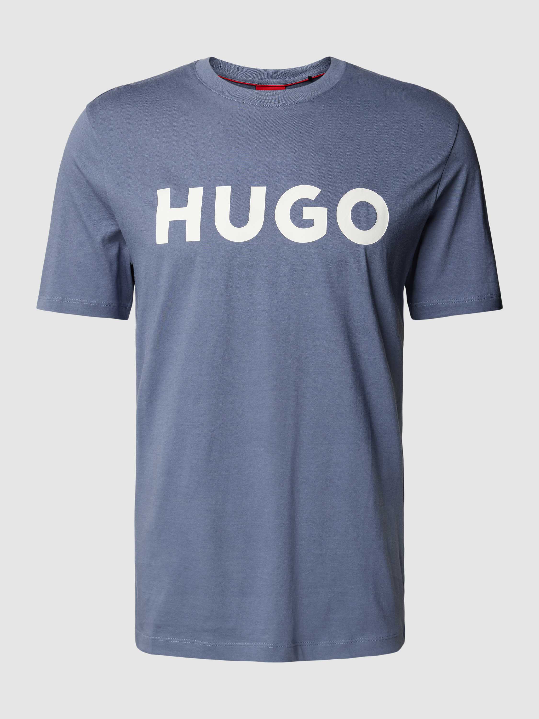 HUGO T-shirt met labelprint, model 'DULIVIO'