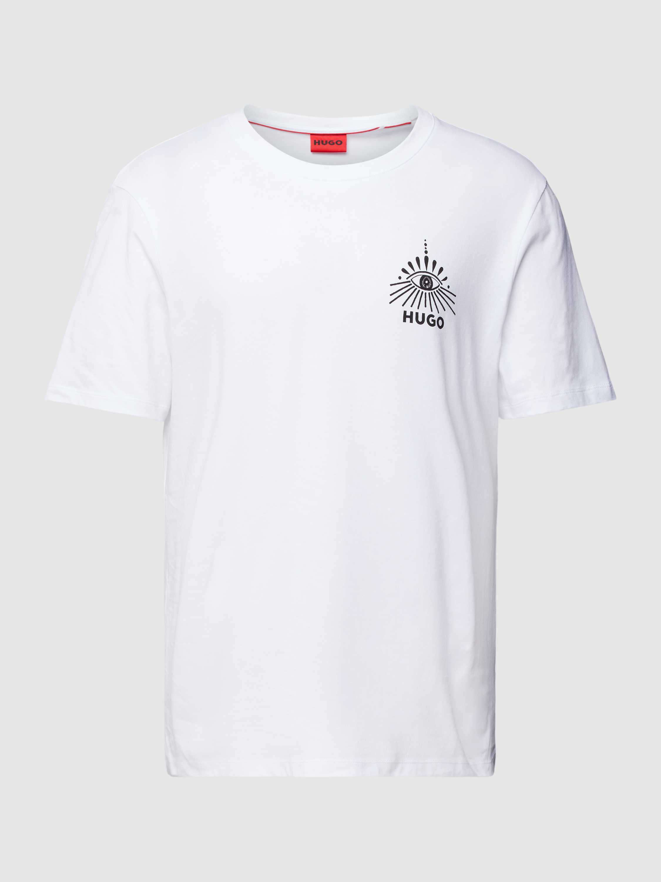 HUGO T-shirt met labelprint, model 'Dedico'