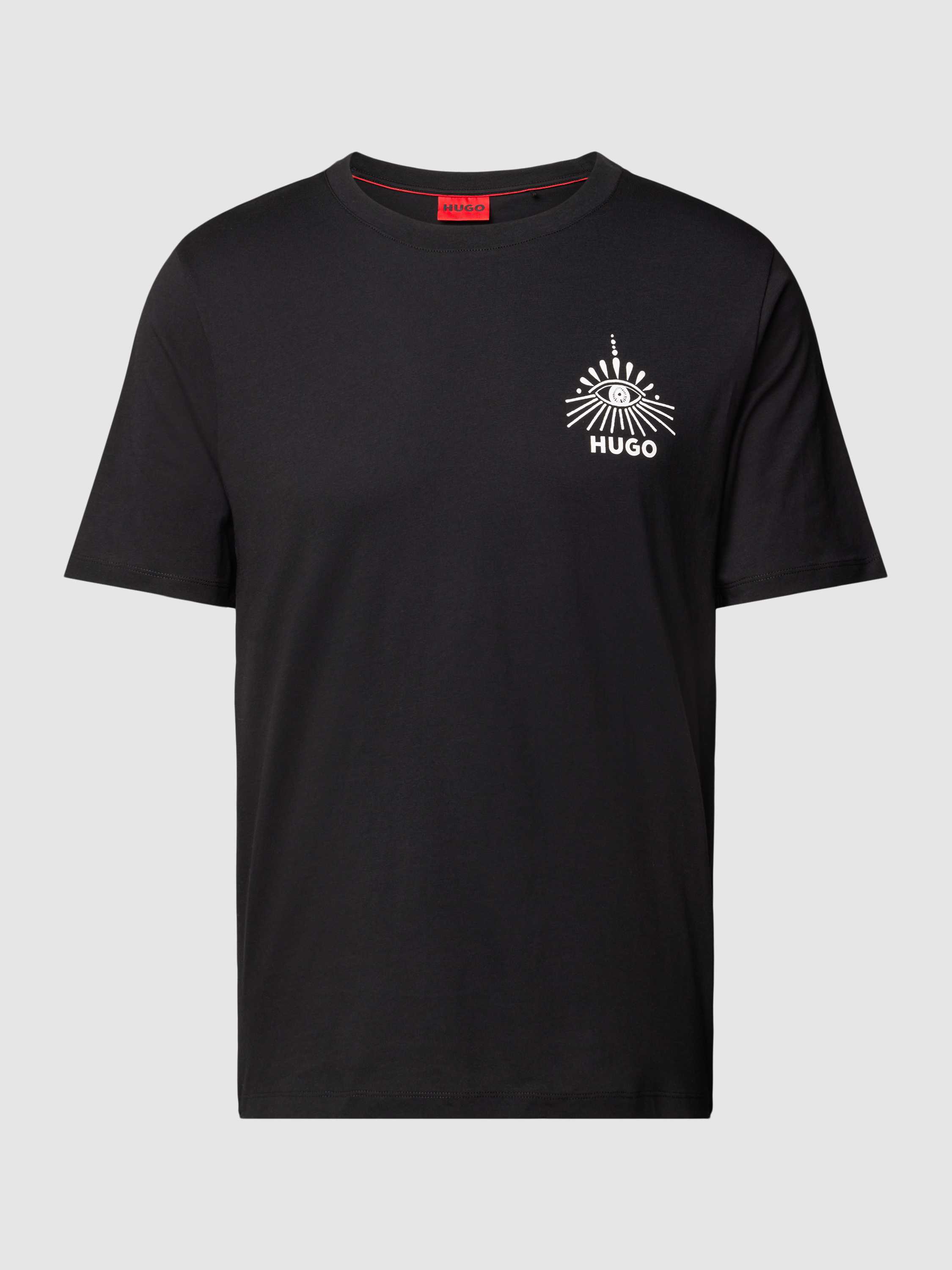 HUGO T-shirt met labelprint, model 'Dedico'