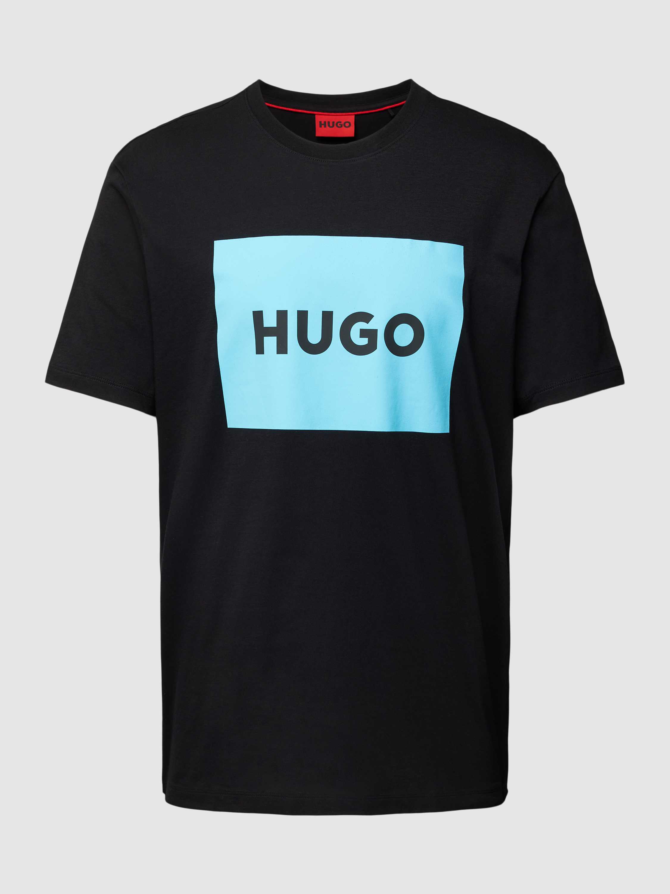 HUGO T-shirt met labelprint, model 'DULIVE'