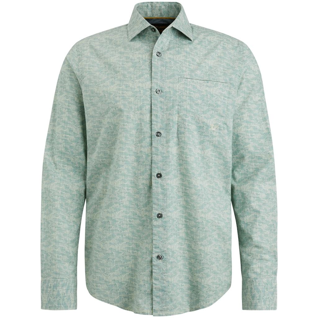 PME Legend Male Overhemden Psi2311230 Long Sleeve Shirt Print On Poplin