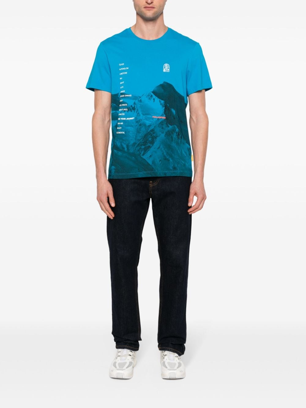 Parajumpers graphic-print cotton T-shirt - Blauw