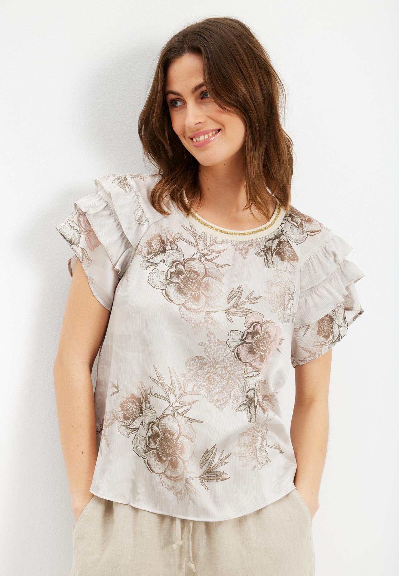 IN FRONT NOLA BLOUSE 15732 190 (Nature 190)