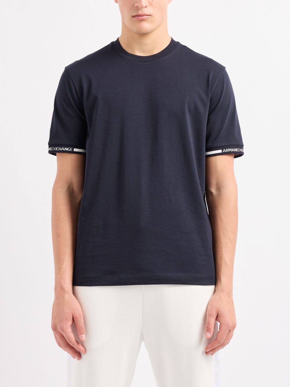 Armani Exchange T-shirt met logoprint - Blauw
