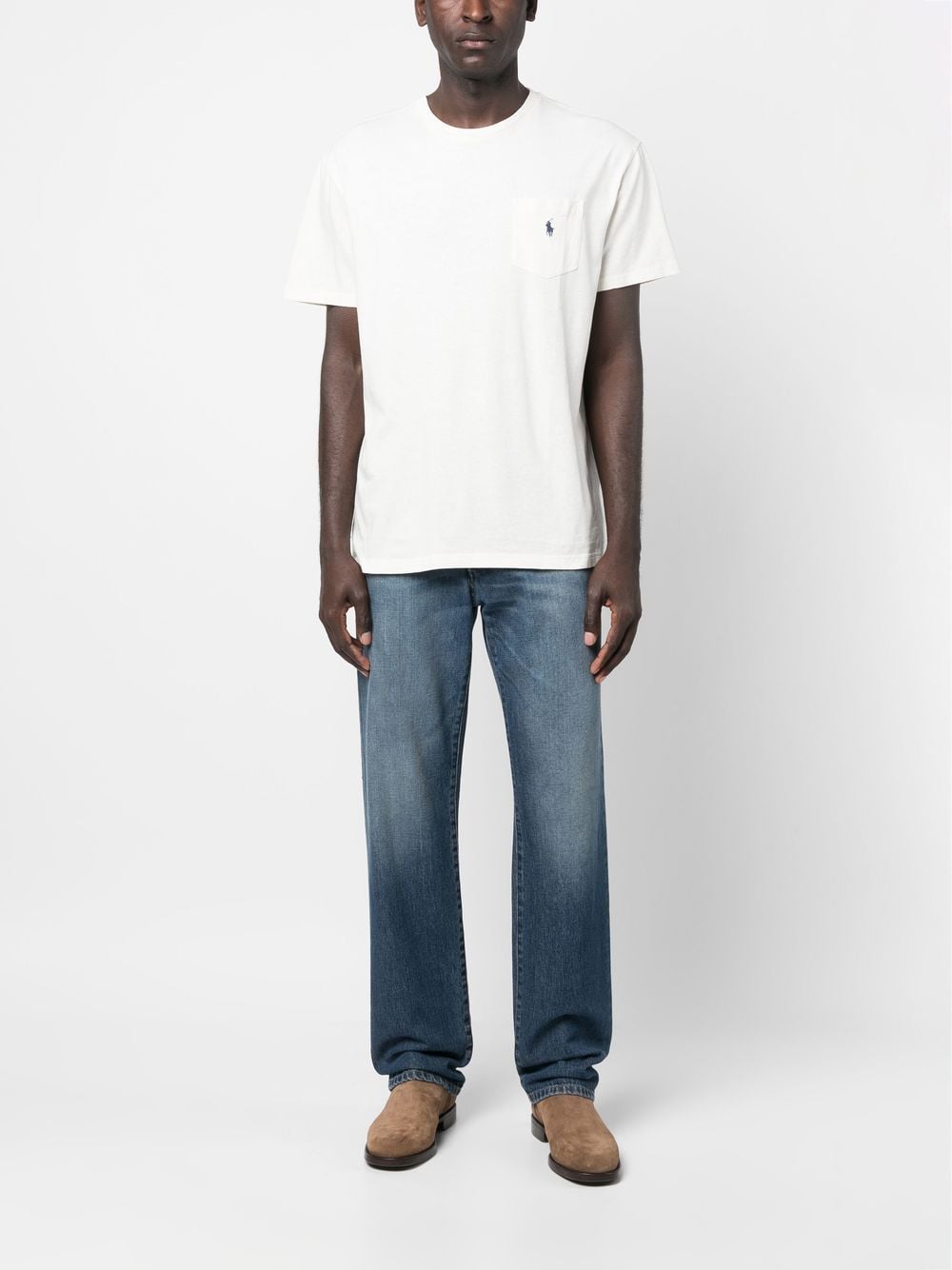 Polo Ralph Lauren T-shirt met logodetail - Beige