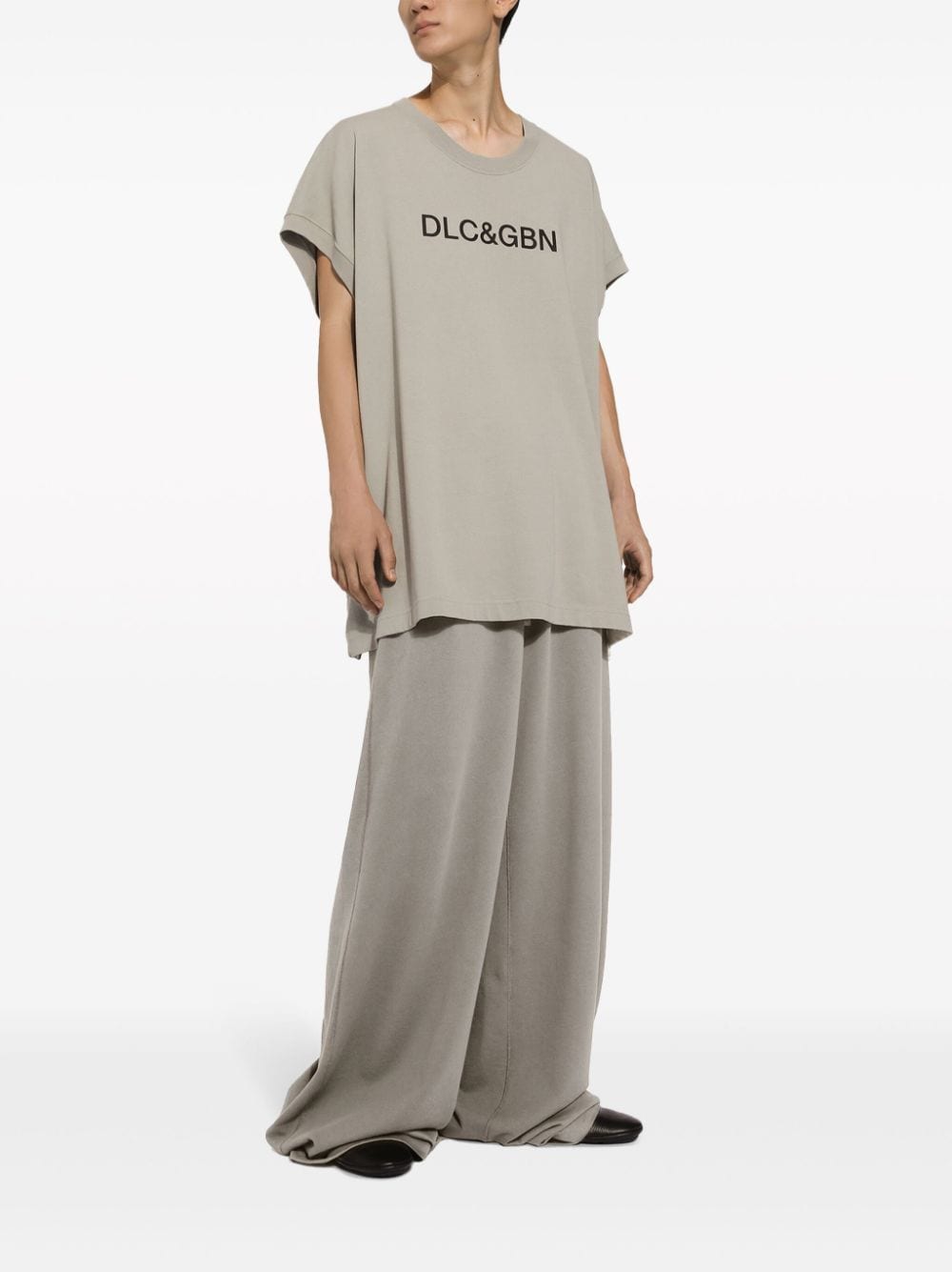 Dolce & Gabbana Katoenen T-shirt met logoprint - Grijs