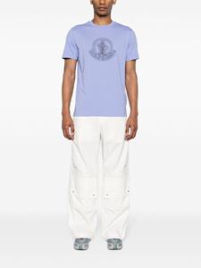 Moncler logo-print cotton T-shirt - Paars