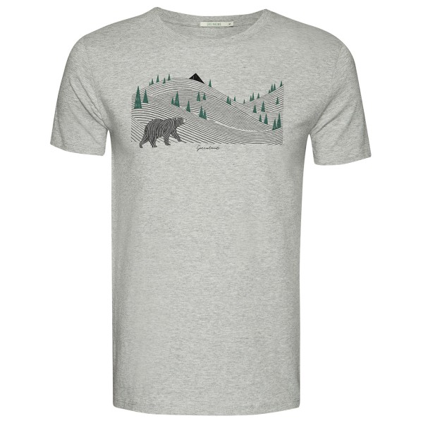 GreenBomb T-Shirt GREENBOMB Bio-Herren-T-Shirt 'Bearland' mit Rundha