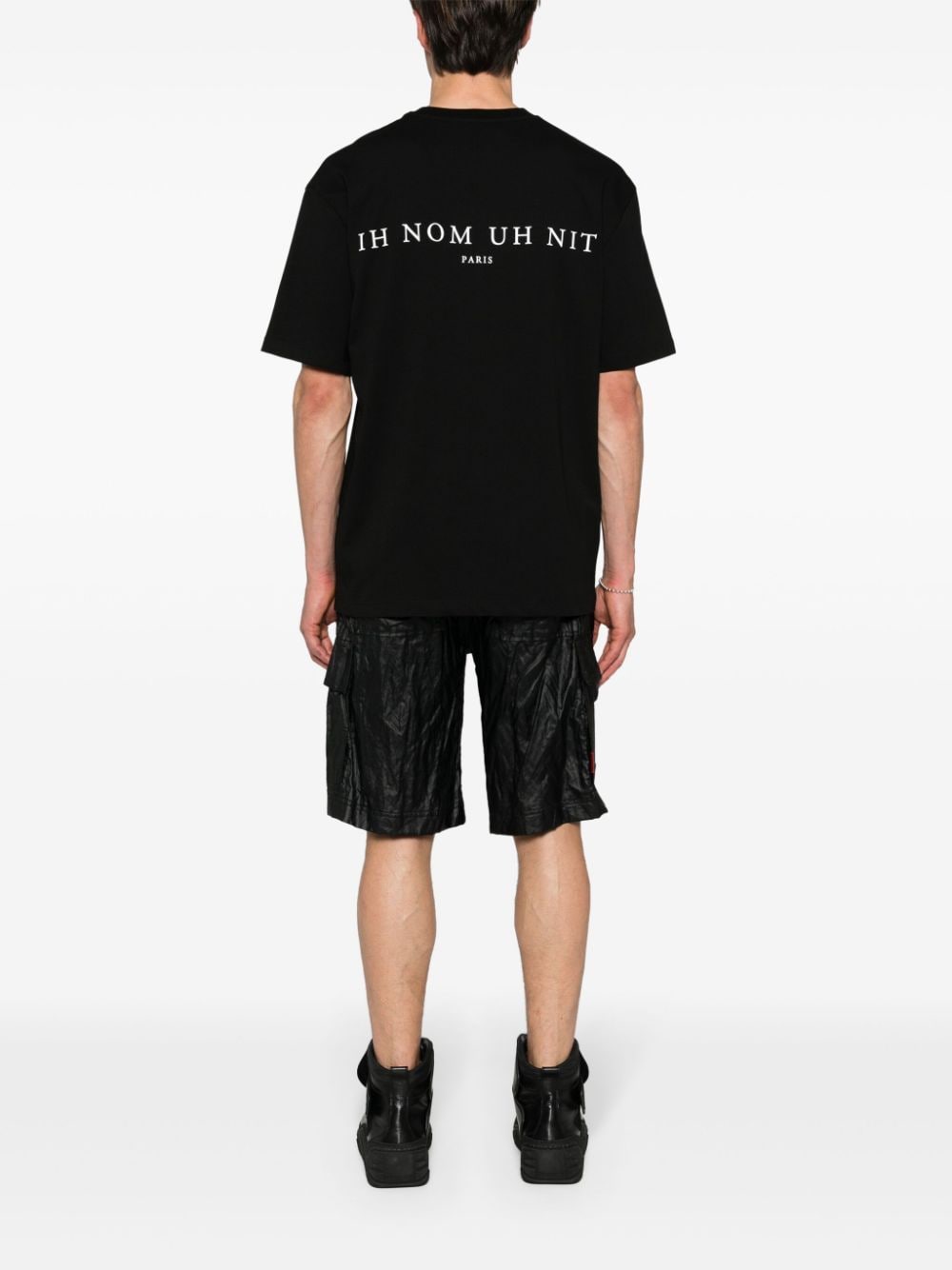 Ih Nom Uh Nit logo-print cotton T-shirt - Zwart