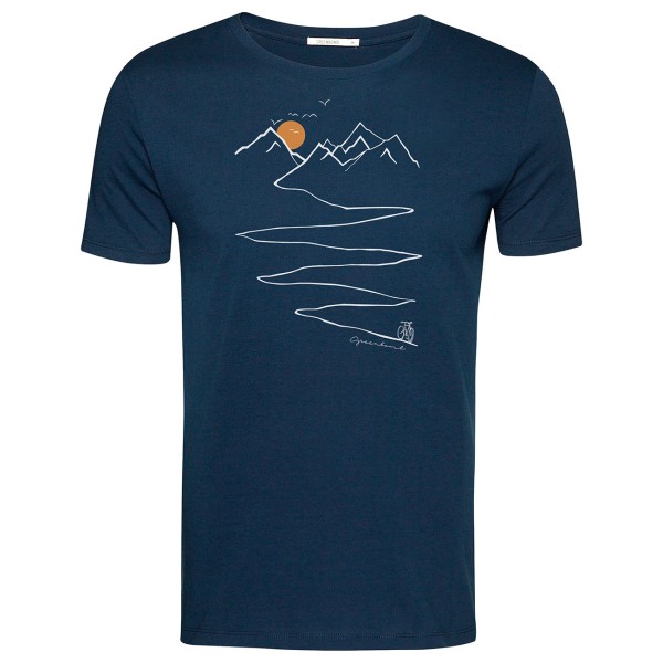 GreenBomb  Bike Path Guide - T-Shirts - T-shirt, blauw