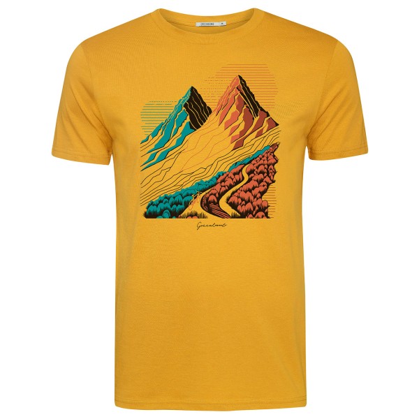 GreenBomb  Nature Twin Hills Guide Cotton - T-Shirts - T-shirt, ochre