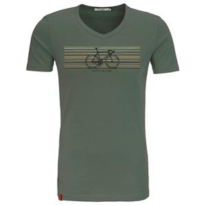 GreenBomb  Bike Happy Peak - T-Shirts - T-shirt, olijfgroen