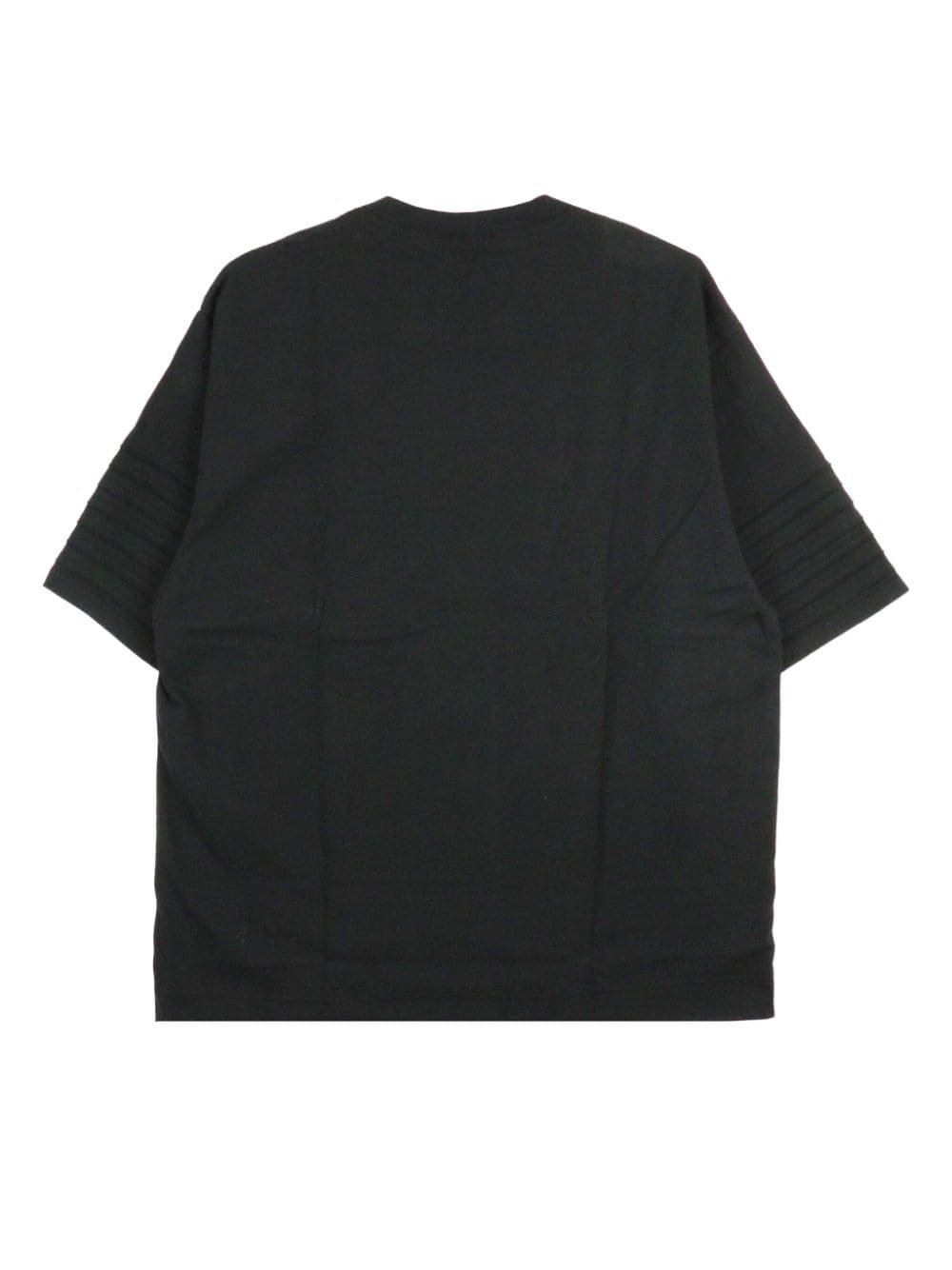 Undercover striped cotton T-shirt - Zwart